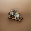 Stainless steel tea set, teapot with tea pot, multi-functional tea boiling and brewing combination details Picture